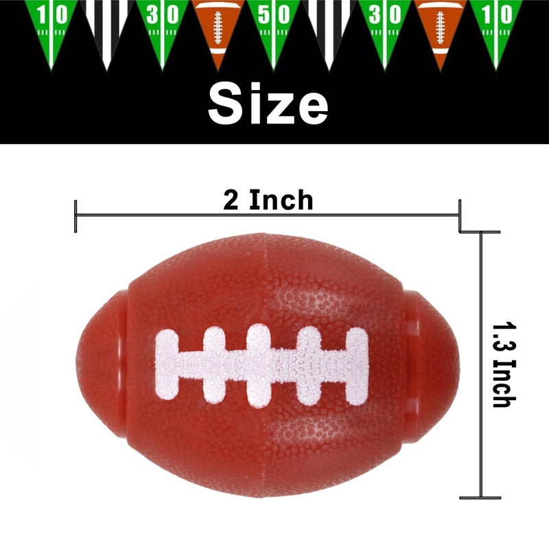 GIFTEXPRESS 25PC Football Fidget Spinner Toy, Party Favor for Football Party, Sport Event, Goodies Bag Stuffer, Classroom Prize Toy Pinata Filler, Kids Birthday Party, Brown - Image 3